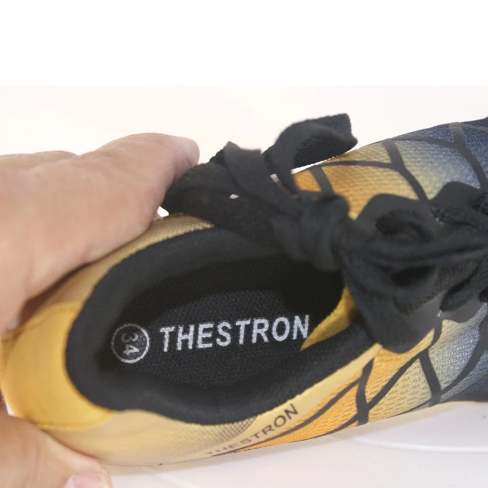 Thestron Track & Field Spikes Womens Size 4 EU 34 Black Gold Sprinting Shoes